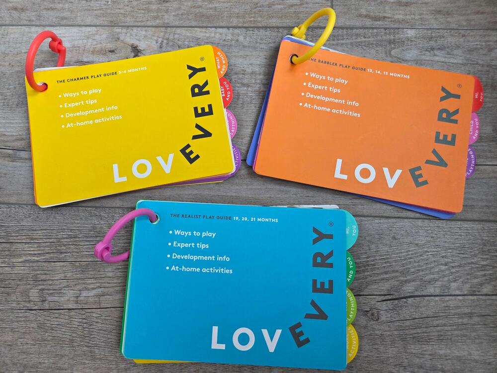Lot of 3 Lovevery Play Guides - The Charmer, The Babbler, The Realist